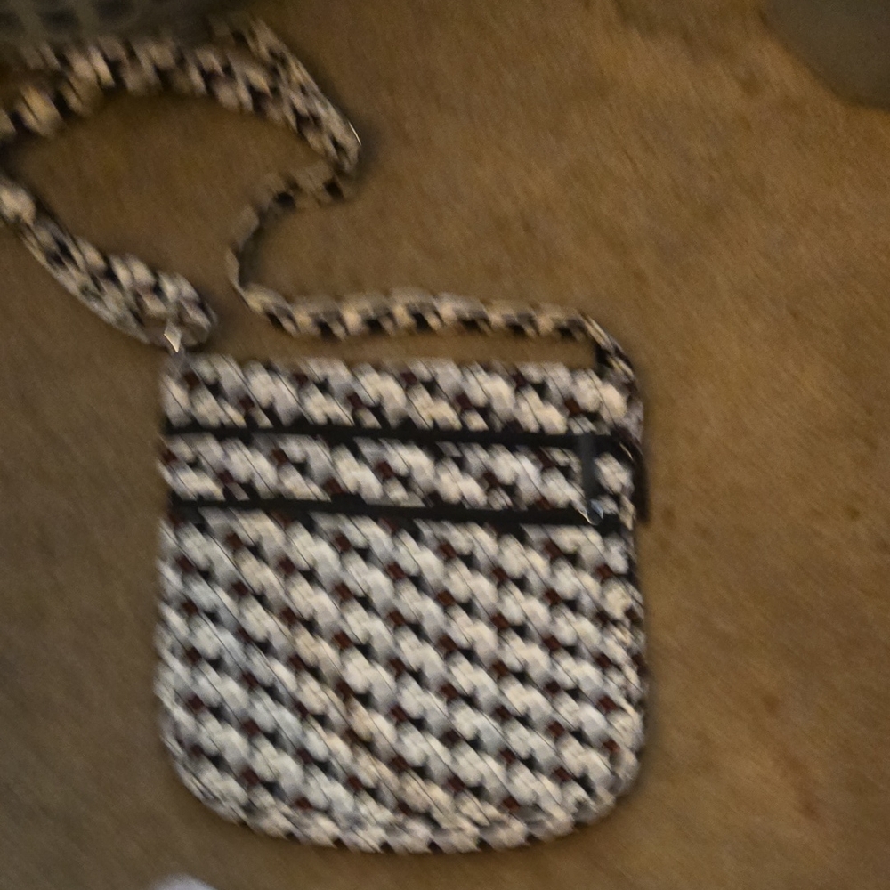 Stylish Black and White Crossbody Bag